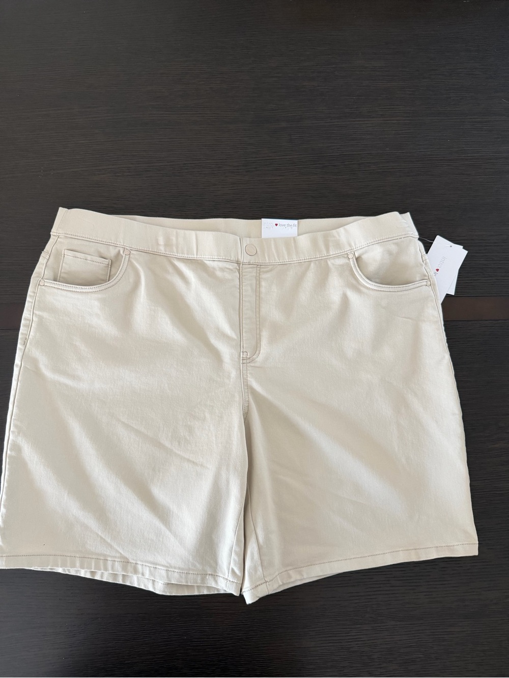Women's Intro Cream Stretch Cotton Shorts